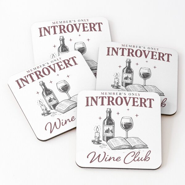 Item preview, Introvert Wine Club designed and sold by Matinez Pink.
