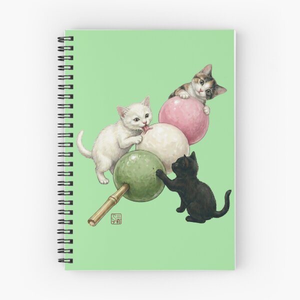 Item preview, Three Cute Kittens and Giant Hanami Dango designed and sold by JapanekoGallery.