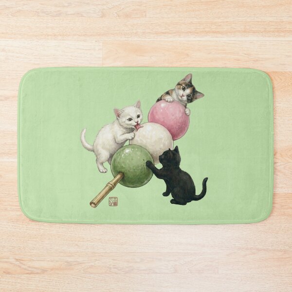 Item preview, Three Cute Kittens and Giant Hanami Dango designed and sold by JapanekoGallery.