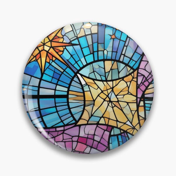 Item preview, violet night 7.1 stained glass colorful geometric abstract design designed and sold by SmashingDeals.