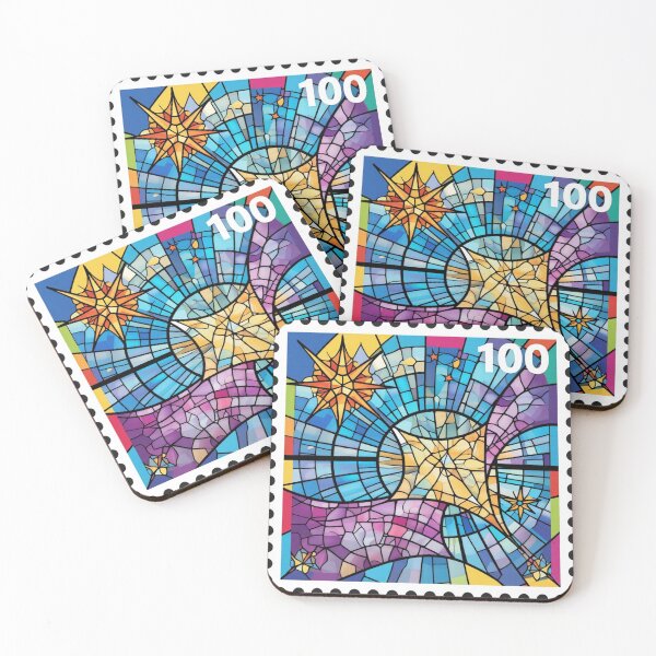 Item preview, violet night 7.1 stained glass colorful geometric abstract design designed and sold by SmashingDeals.