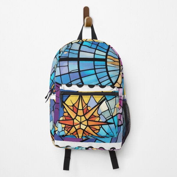 Item preview, violet night 7.1 stained glass colorful geometric abstract design designed and sold by SmashingDeals.