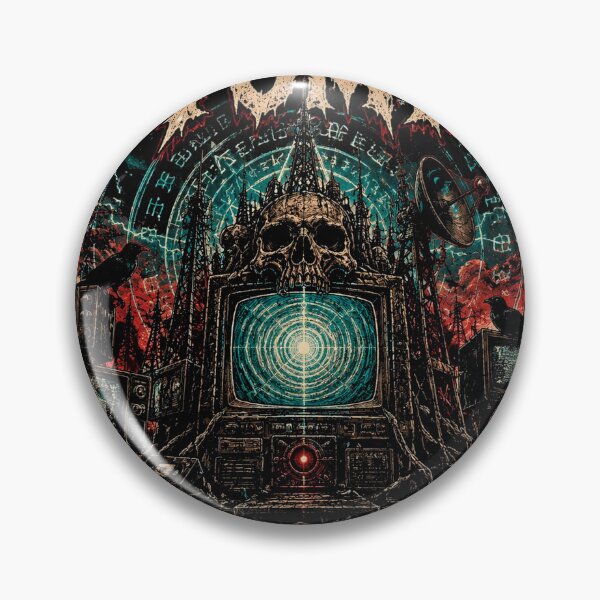 Item preview, BROADCAST TOMB | Vintage Metal T-Shirt | Forbidden Broadcast | RetroCrypt Studio designed and sold by RetroCrypt Studio.