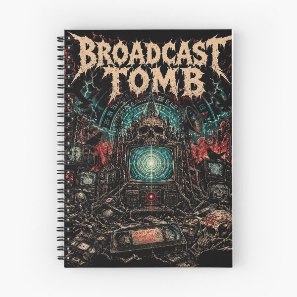 Item preview, BROADCAST TOMB | Vintage Metal T-Shirt | Forbidden Broadcast | RetroCrypt Studio designed and sold by RetroCrypt Studio.