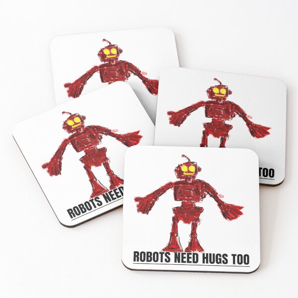 Item preview, Robots Need Hugs Too (Red robot) designed and sold by doomsack.