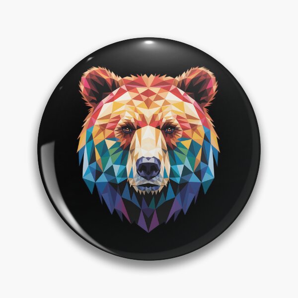 Item preview, Geometric Bear in LGBT Flag Gay Pride Bear designed and sold by SapfireStuArt.