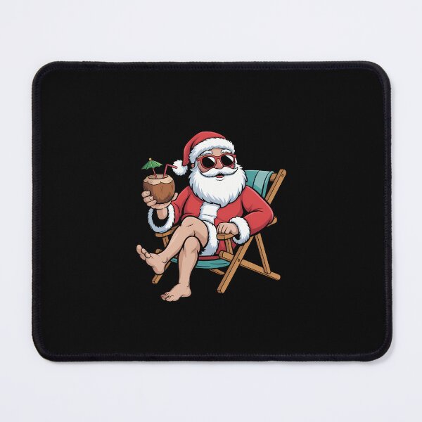 Item preview, Christmas in July Santa on Beach Independence Day Summer designed and sold by SapfireStuArt.