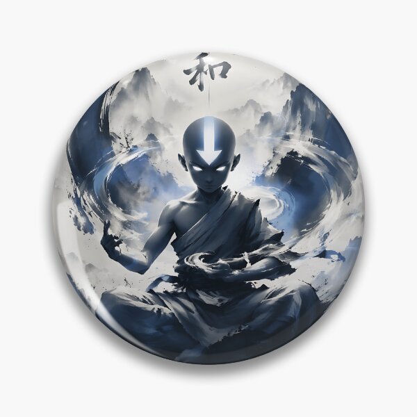 Item preview, Avatar Aang Ink Wash Art - The Last Airbender designed and sold by iwzzuel.