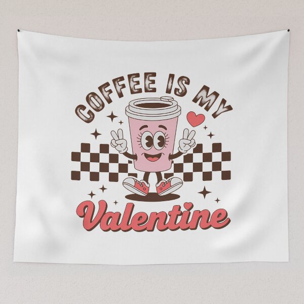 Item preview, Groovy Coffee Is My Valentine Day Coffee Lover designed and sold by SapfireStuArt.