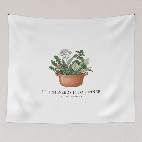Item preview, Botanical Cooking: Wild Foraged Plants Illustration Wild Edibles Enthusiast T-shirt designed and sold by VintryOff.