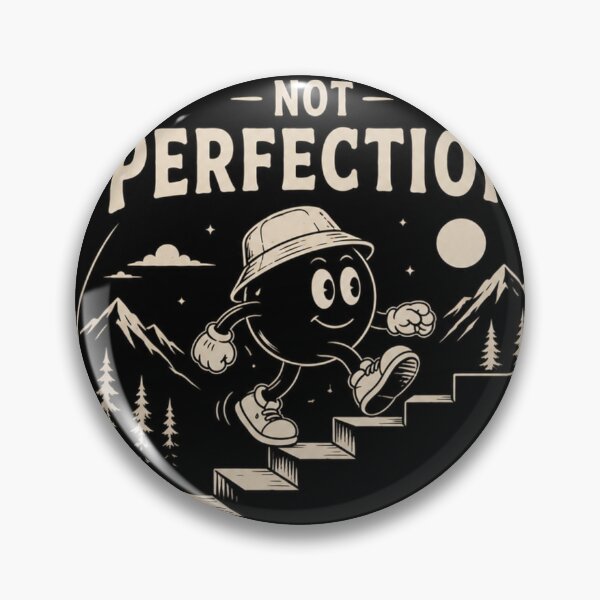 Item preview, Progress Not Perfection – Daily Motivation Quote designed and sold by NomadUSArt.