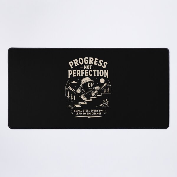 Item preview, Progress Not Perfection – Daily Motivation Quote designed and sold by NomadUSArt.