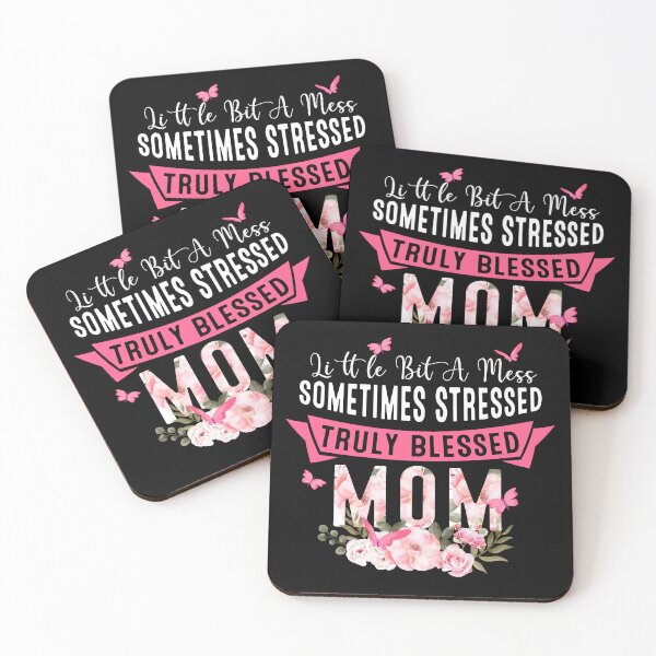 Item preview, Little Bit A Mess Truly Blessed Mom designed and sold by teeperfect.