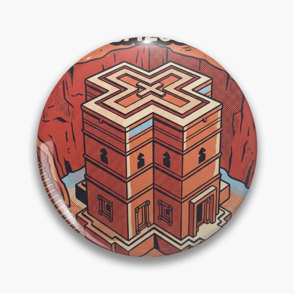 Item preview, Lalibela Ethiopia Vintage Travel Poster Retro 70s designed and sold by negruj.