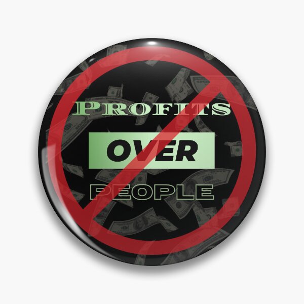Item preview, NO Profits over People 2 designed and sold by Unimotionwear.