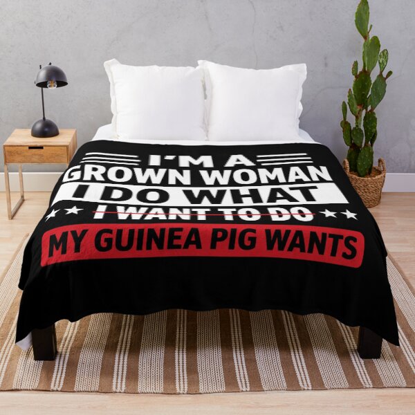 Item preview, I'm a Grown Woman I Do What My Guinea Pig Wants Funny designed and sold by ctrlaltcreator.