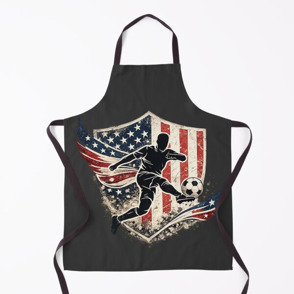 Item preview, American Flag Soccer Player Gift designed and sold by Corvoria.