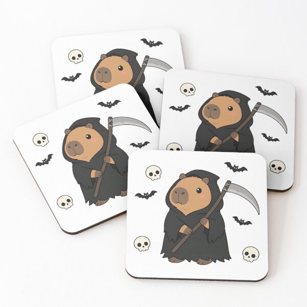 Item preview, Grim Reaper Capybara - Cute Dark Humor designed and sold by iwzzuel.