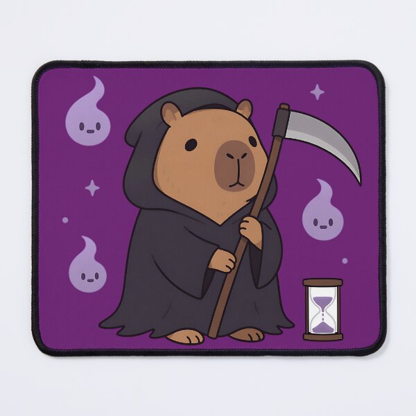 Item preview, Grim Reaper Capybara - Cute Dark Humor designed and sold by iwzzuel.