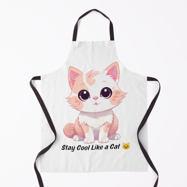Item preview, A charming digital illustration of a cute cartoon kitten with big, round eyes and a gentle smile. designed and sold by Twinkz31.