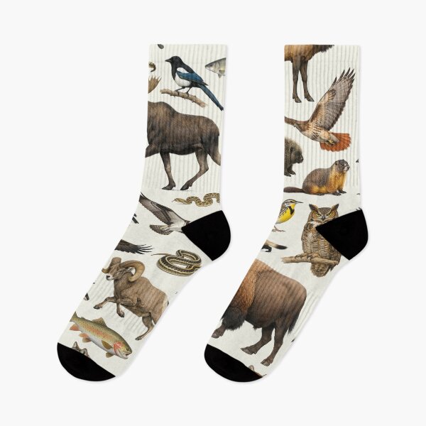Item preview, Animals of Wyoming Retro Style Identification Chart designed and sold by kakarikihill.