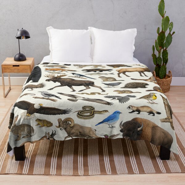Item preview, Animals of Wyoming Retro Style Identification Chart designed and sold by kakarikihill.