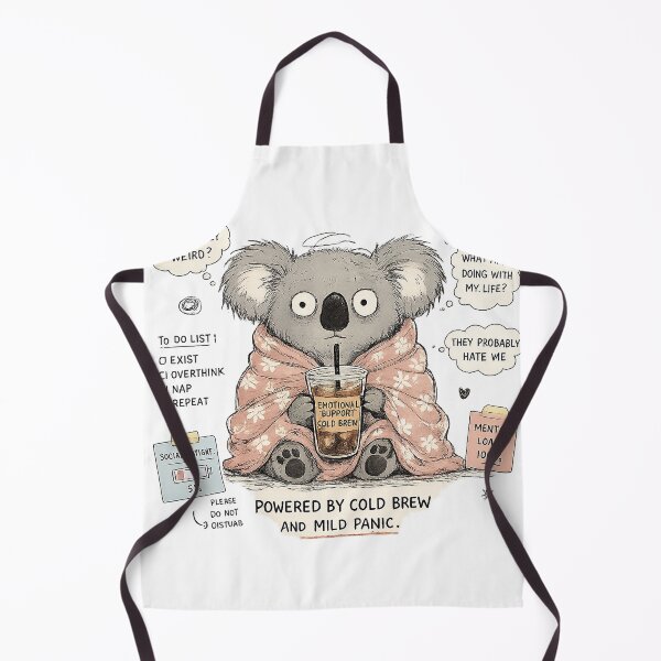 Item preview, Anxious Koala Powered By Cold Brew designed and sold by So Much 2 See.