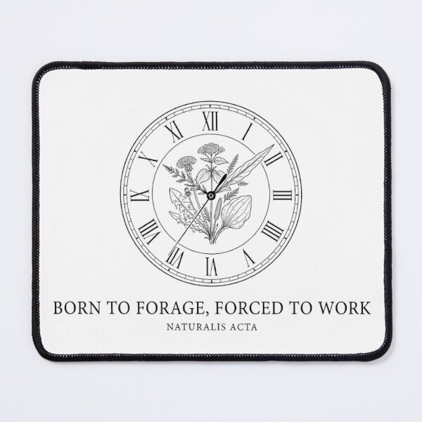 Item preview, Born To Forage Vintage Clock Botanical Design Wild Edibles Enthusiast T-shirt designed and sold by VintryOff.