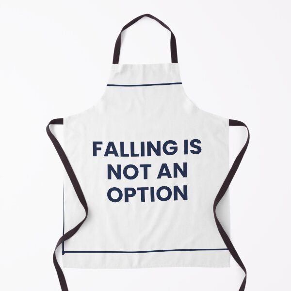 Item preview, "FALLING IS NOT AN OPTION" Minimalist Quote Hoodie designed and sold by QuirkThreadsCo.
