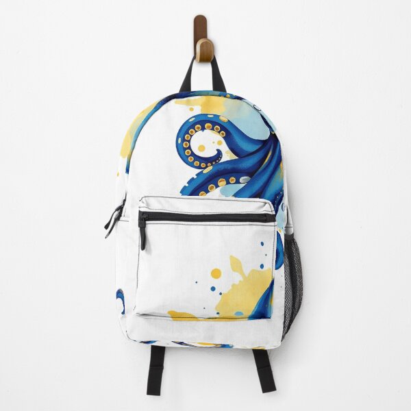 Aperçu de l'œuvre Éclaboussure d'aquarelle de pieuvre - Art graphique moderne Sti créée et vendue par QuirkThreadsCo.