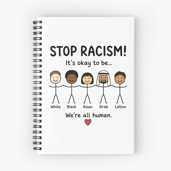 Item preview, Stop racism we're all human designed and sold by HandicraftArt.
