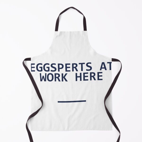 Item preview, "EGGSPERTS AT WORK HERE" Minimalist Quote Sticker designed and sold by QuirkThreadsCo.
