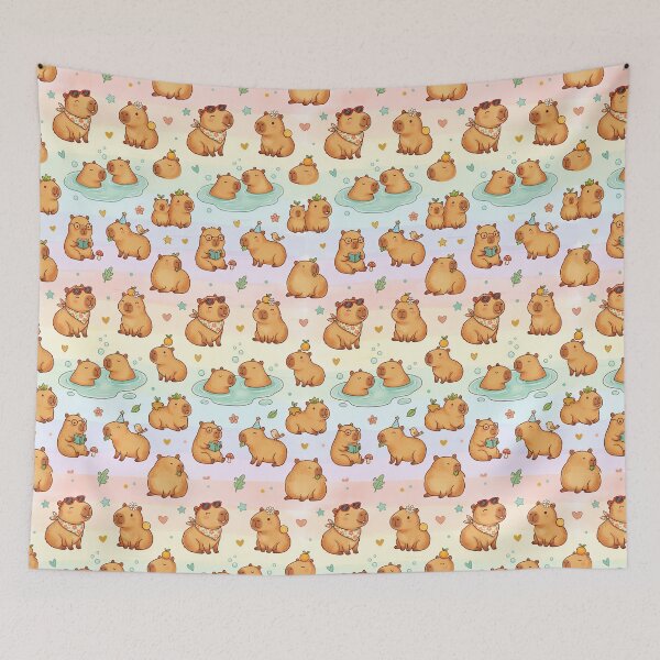 Item preview, Kawaii Capybara designed and sold by FunFitsFactory.