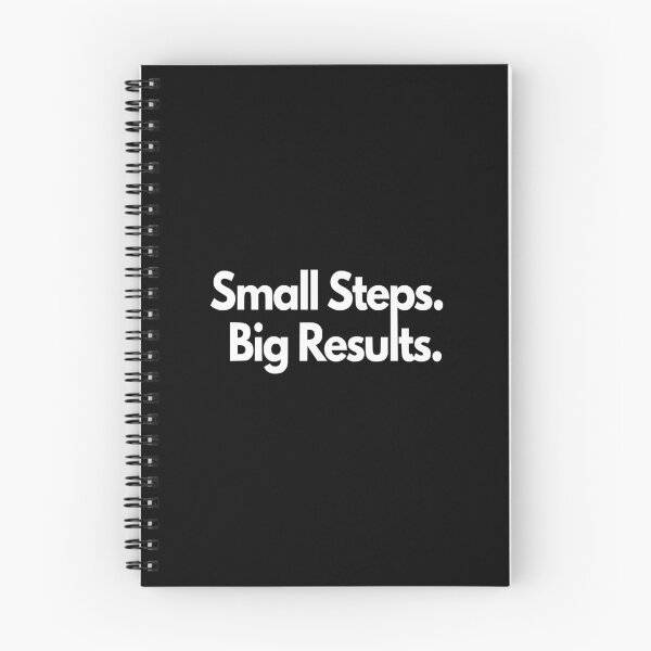 Item preview, Small Steps. Big Results. - Black designed and sold by MidnightStandard.