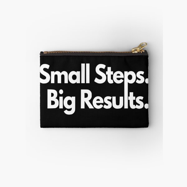 Item preview, Small Steps. Big Results. - Black designed and sold by MidnightStandard.