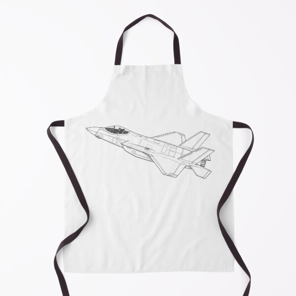 Item preview, Black and White Modern Stealth Fighter Jet Line Art Illustration designed and sold by Combat Skies.
