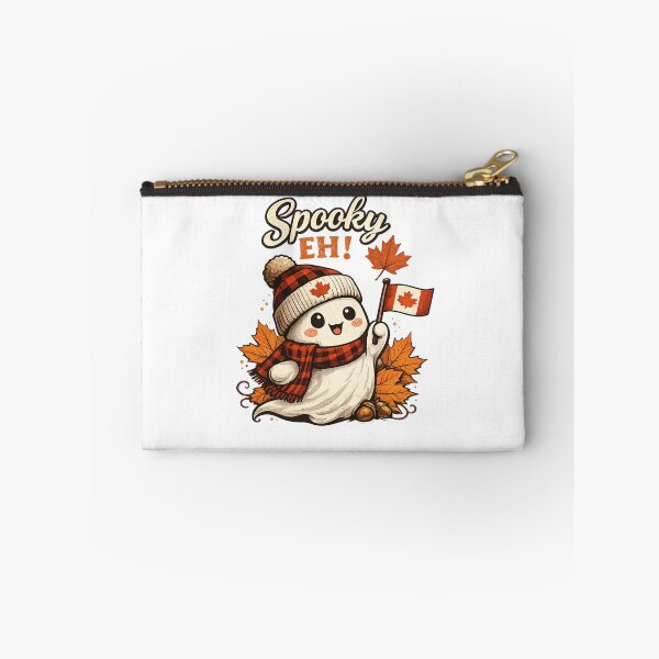 Item preview, Spooky Eh Funny Canadian Ghost Shirt | Cute Halloween Ghost with Maple Leaf Retro Canada Fall Design designed and sold by mocci10.