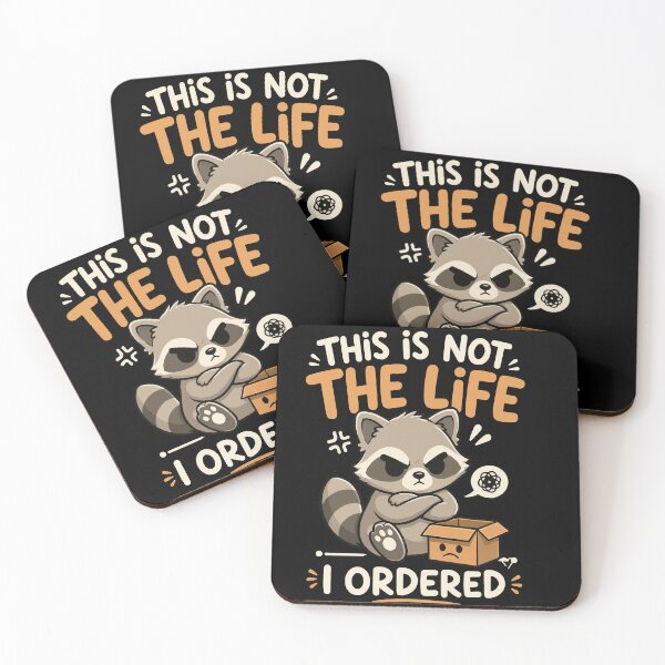 Item preview, This Is Not The Life I Ordered Funny Grumpy Raccoon | Cute Raccoon Meme Gift for Animal Lovers designed and sold by Huddy-clothes.