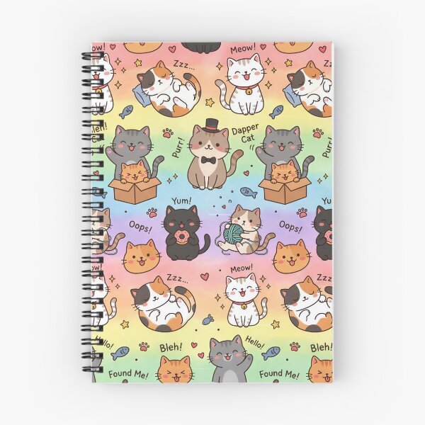 Item preview, Super Cute Kawaii Cats designed and sold by FunFitsFactory.