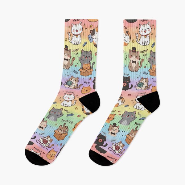 Item preview, Super Cute Kawaii Cats designed and sold by FunFitsFactory.