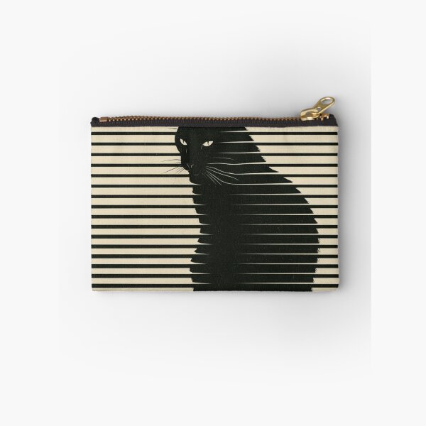 Item preview, Black Cat Blinds  - Minimalist Optical Illusion Gothic Cat Art designed and sold by PharaonicArtist.