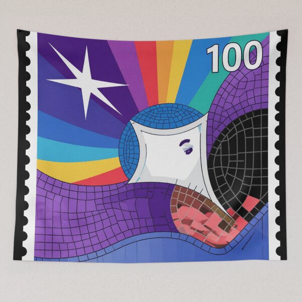 Item preview, violet night 7.1 diffused mosaic colorful geometric abstract design designed and sold by SmashingDeals.