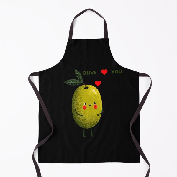 Item preview, Cute Olive with Red Love Hearts says "Olive You" (I love you) designed and sold by Artmugic.
