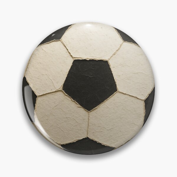 Item preview, Vintage Handmade Paper Texture Soccer Ball designed and sold by CatandTea.