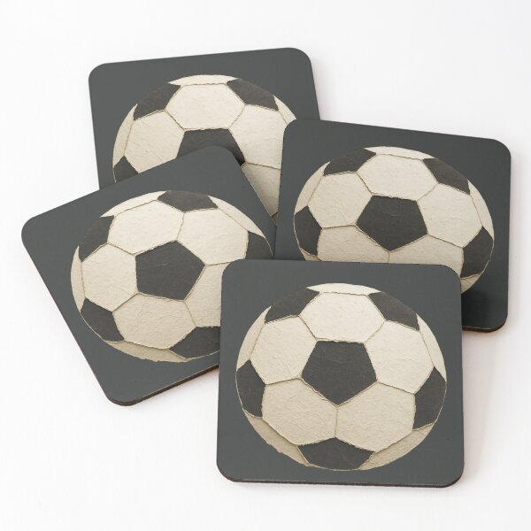 Item preview, Vintage Handmade Paper Texture Soccer Ball designed and sold by CatandTea.