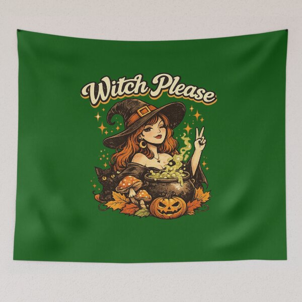 Item preview, Witch Please Retro Halloween Shirt | Vintage Witch Cute Spooky Fall Aesthetic Funny Halloween Gift designed and sold by mocci10.
