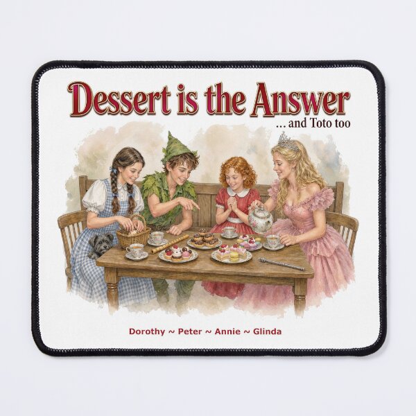 Item preview, "Dessert is the Answer" a Broadway Mashup Graphic Print designed and sold by Rock_On.