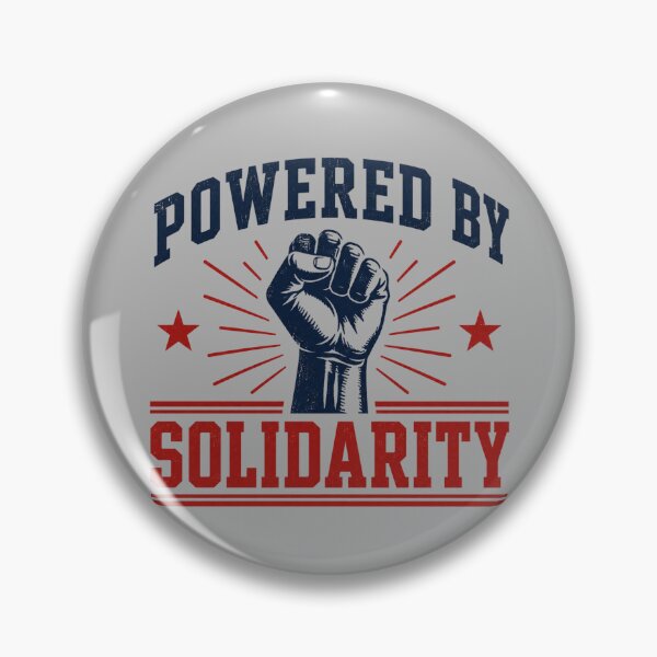 Item preview, Powered by Solidarity | Union & Worker Rights Retro Design designed and sold by ctrlaltcreator.