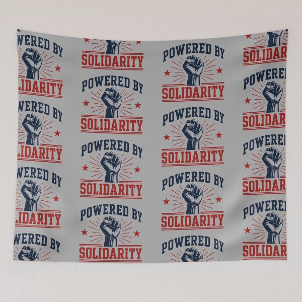 Artikelvorschau, Angetrieben von Solidarität | Retro-Design für Gewerkschafts- und Arbeitnehmerrechte entworfen und verkauft von ctrlaltcreator.
