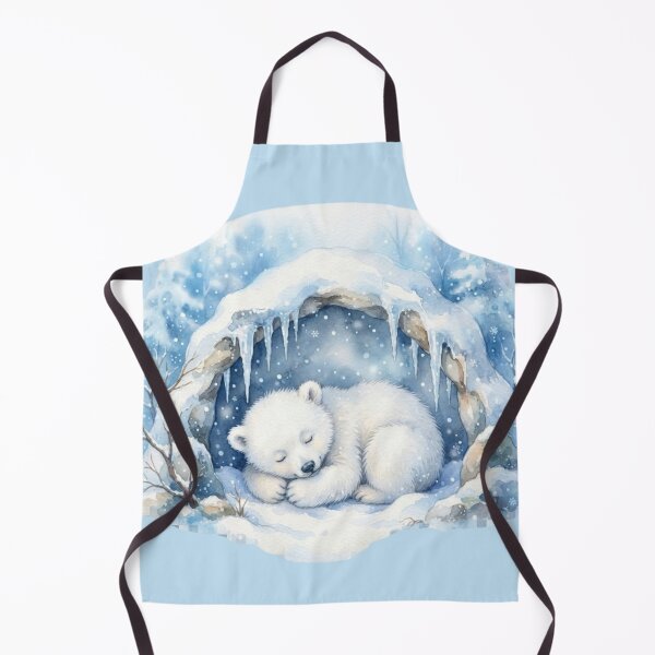 Item preview, Sleeping Polar Bear Cub Watercolor designed and sold by CalmCapy Co.